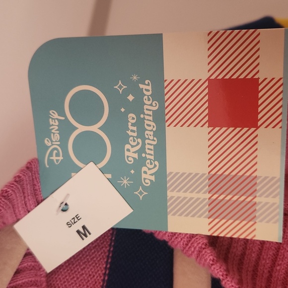 100 years reimagined retro Mickey Minnie cardigan nwt - Picture 2 of 2